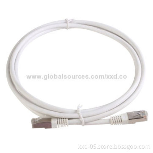 Cat6 Patch Cord, SFTP 26AWG PVC Jacket 8P8C RJ45 and BC Stranded Conductor Twisted Pair